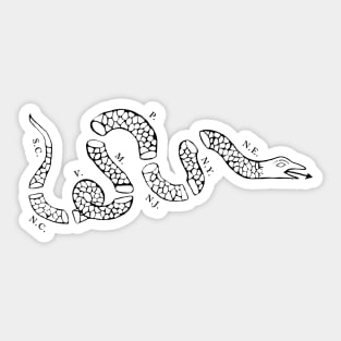 Join or Die Snake Sticker